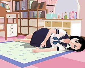 mia anime school girl gravure in sailor uniform