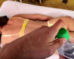 Her boyfriend interrupted the deep massage she was enjoying