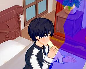 Sword Art Online Yaoi, Kirito Says, Take My Blowjob and Bareback Creampie!