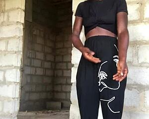 crazy bitch undresses in live striptease for fans