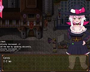 Petite witch turns nymphomaniac, releasing desires to the city in hentai game