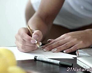 classy beauty fingered and fucked slowly, wow she's hot 🔥