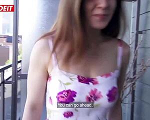 First Time Porn Audition With Sexy Squirting Canadian Teen 18+