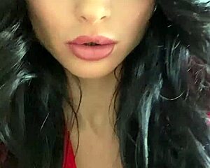 Teen 18+ girl in lingerie fingers her pussy to a strong orgasm without getting caught.