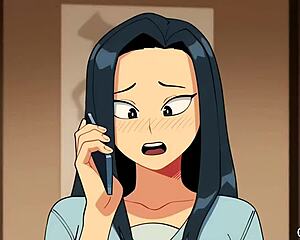 i love this ochaco milf fandub in hentai anime.