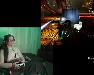 A naked player goes through the game Naked Dead Space and comments on it