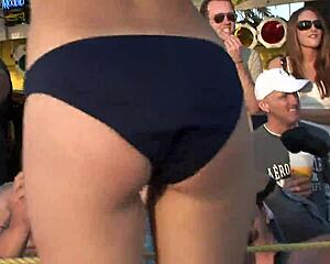 College students strip for spring break prize