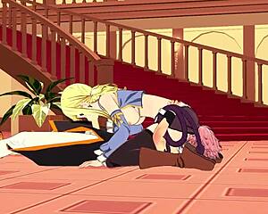 Lucy natsu blowjob and cumshot in fairy tail hentai!