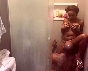 Latina goddess takes anal under shower 😘
