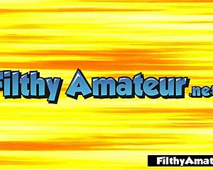 Two young bbw orgasm in nasty threesome!