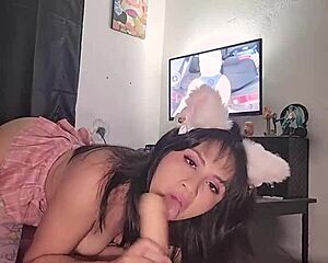 masturbating with tantaly male toy at home