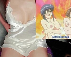 Meseras tetonas calientan a los clientes - hentai hitozuma cosplay ep 1 😏