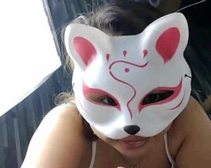 pov blowjob asmr with busty asian girlfriend sucking your cock hard.