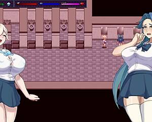 Horny Slut Exposes Tits In Class.