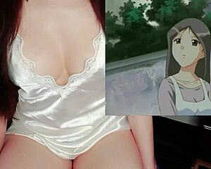 Meseras tetonas calientan a los clientes - hentai hitozuma cosplay ep 1 😏