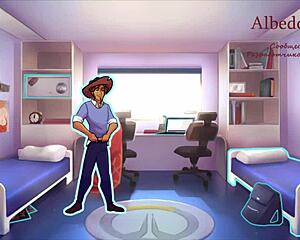 I plays overwatch with sexy chubby slave in bdsm