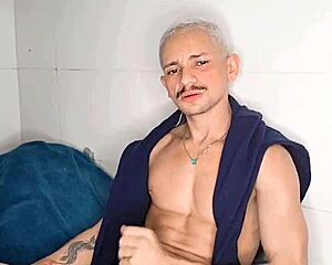 Brendo Vilhena masturbates on the bed