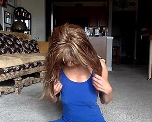 Ginger Mistress Teases With Nipples And Smiles