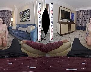 ivy lebelle explores a virtual reality adventure with naughty america