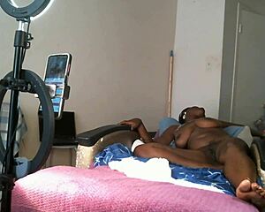 Solo african american milf with saggy tits