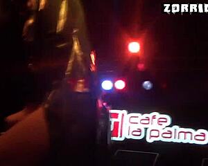 Blonde in bondage fetish scene