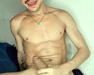 Brendo Vilhena masturbates on the bed