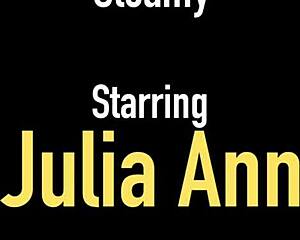 Julia Ann and her busty friends in a hot bathroom scene