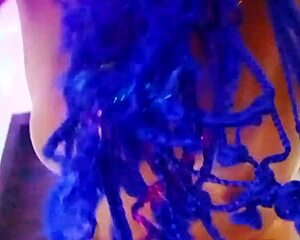 Skinny busty babe gets oiled up at massage center