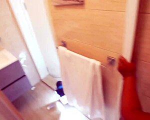 House Boy Fucks Madam in Bathroom Doggystyle Cumshot