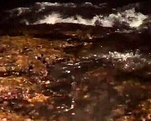 African pornstar masturbates big ass to squirting orgasm on beach