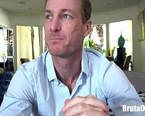 Old stepfather gets it hard in a rough and hardcore scene