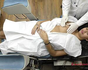 1st Gyno Exam for Ava Siren & Angel Santana by Doctor Tampa