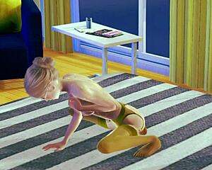 teen says, 'watch me masturbate in stockings?' 3d