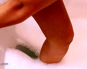 Sexy Teen Brunette Shows Perfect Body In Bath