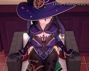 mona seduces in cowgirl position