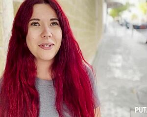 Putalocura - Torbe catches adorable hot Spanish redhead Lilly Brans for outdoor missionary banging. She’s pure fire!