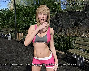 I can't stop staring at Katia John's big boobs during training.