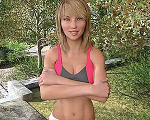 I can't stop staring at Katia John's big boobs during training.