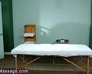 Babe Enjoys Sensual Lesbian Massage Touch