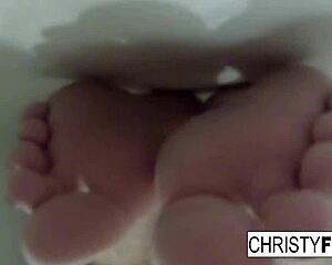 Christy Mack's Sexy Makeup Room Bath BTS