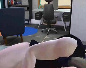 Misa Amena watches a movie with Naruto, gets excited, and begs him to fuck her like Hinata