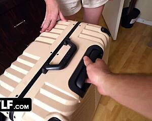 pervmom lucky stud gets hot strip show and blowjob before pounding stepmom