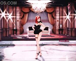 neo rwby in lingerie showing small tits?