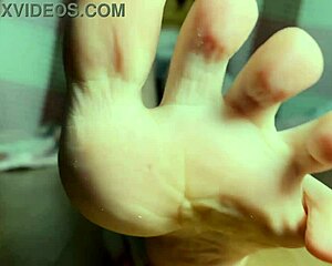 Beautiful Legs With Red Nails