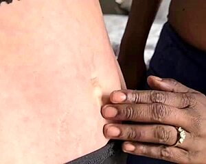 comparing my dark navel to a skinny white milf's outie