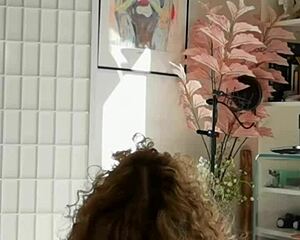 Extreme blowjob from horny blonde riding big cock cowgirl style in gym lingerie