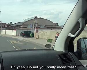 Public pickup turns into rough sex in a van