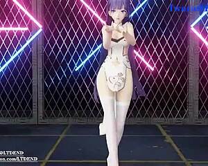 Raiden Mei from MMD Shakes Energetically in Chinese Dress Submitted by Ltdend