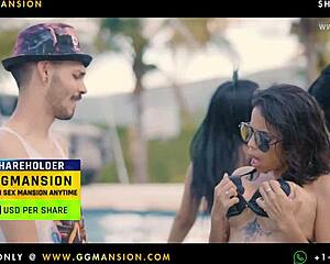 Beautiful Latina Girl Sucks Brunette's Pussy with Big Tits and Ass