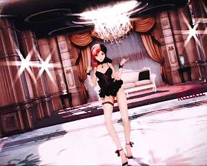 neo rwby in lingerie showing small tits?